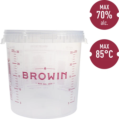 Recipiente de fermentação 30 L com impressão, 2 borbulhadores - 10