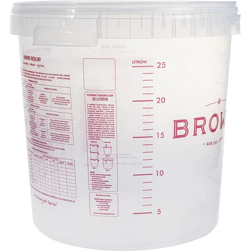 Recipiente de fermentação 30 L com impressão, 2 borbulhadores - 3