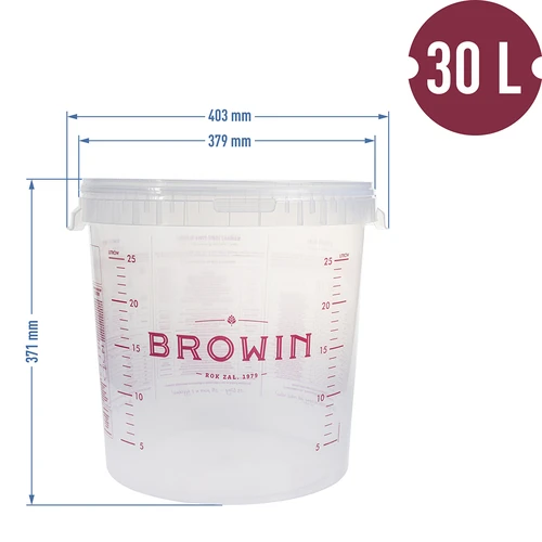 Recipiente de fermentação 30 L com impressão, 2 borbulhadores - 5
