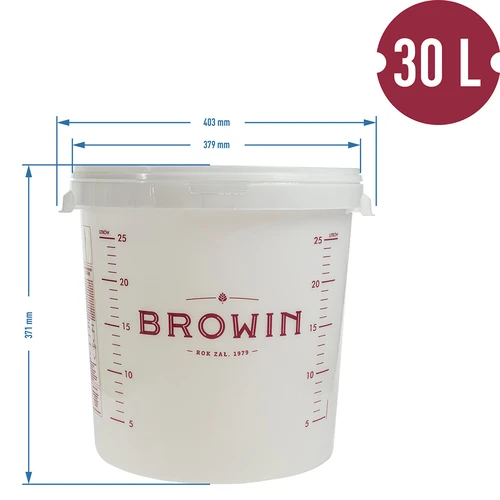 Recipiente de fermentação com tampa 30 L - 13