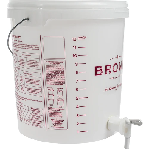 Recipiente de fermentação de 15 L com tampa e torneira - 5