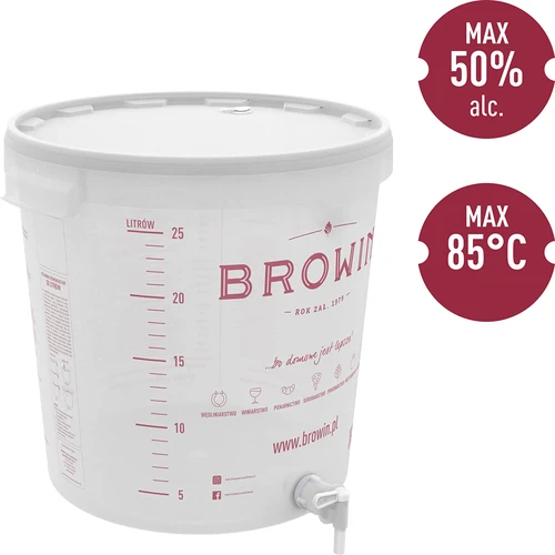 Recipiente de fermentação de 30 L com tampa e torneira - 4