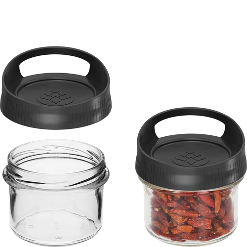 Recipiente de vidro 235 ml, com tampa para pendurar - 2