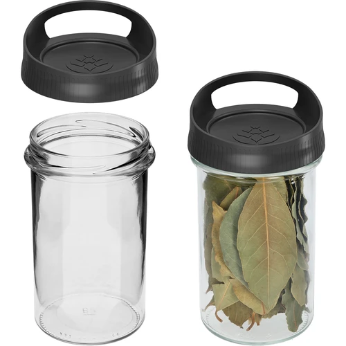 Recipiente de vidro 545 ml, com tampa para pendurar - 2