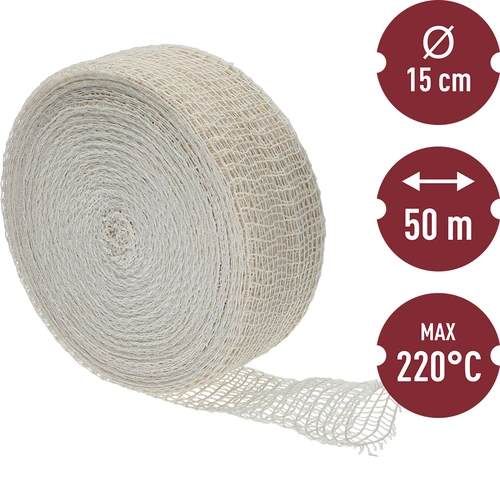 Rede elástica para charcutaria 15 cm x 50 m, com resistência térmica até 220°C - 3