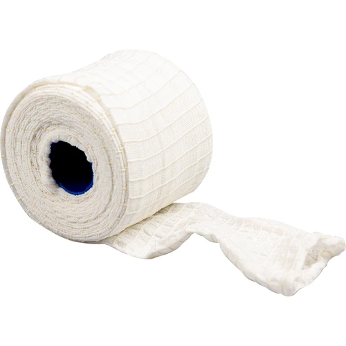 Rede elástica para charcutaria branca, 12,5 cm x 5 m, resistente ao calor até 220°C