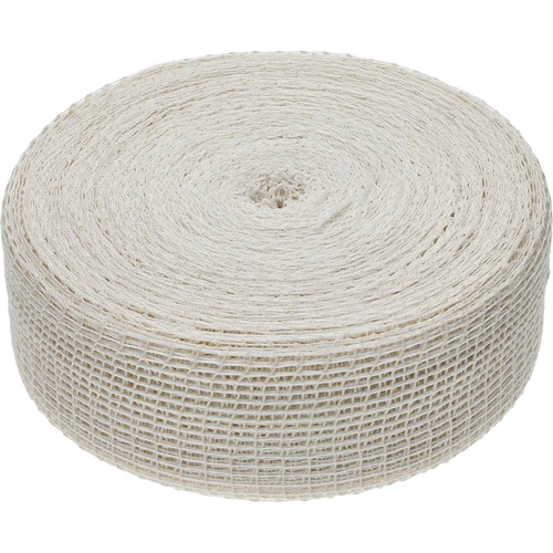 Rede elástica para charcutaria branca, 12,5 cm x 50 m, com resistência térmica até 220°C