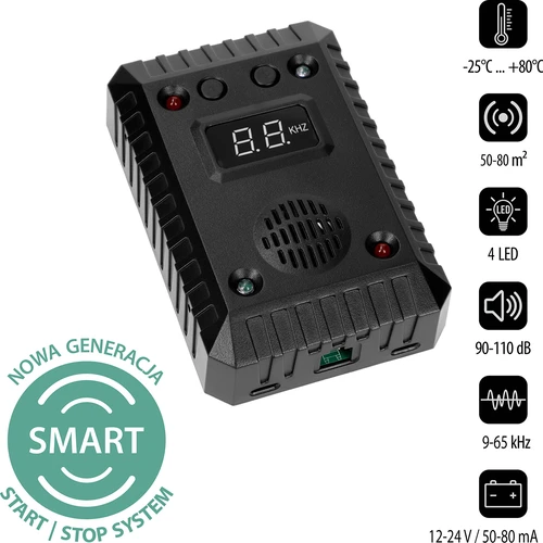 Repelente de fuinhas e roedores para automóveis e espaços interiores (ultrassons + LED) - 2