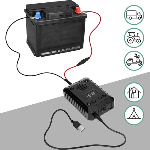 Repelente de fuinhas e roedores para automóveis e espaços interiores (ultrassons + LED) - 12