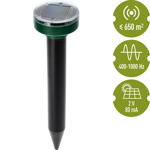 Repelente solar para toupeiras – proteção eficaz, segura e humanitária para o seu jardim, 1 un. - 7