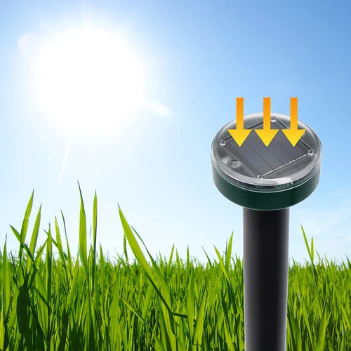 Repelente solar para toupeiras – proteção eficaz, segura e humanitária para o seu jardim, 1 un. - 10