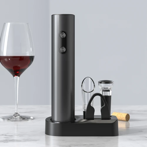 Saca-rolhas elétrico com acessórios para vinho - 3
