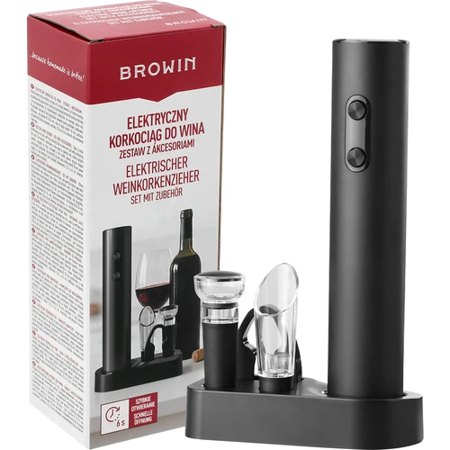 Saca-rolhas elétrico com acessórios para vinho - 5