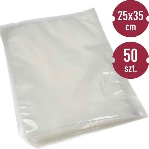 Sacos gofrados para seladora a vácuo 25 x 35 cm, 50 unidades