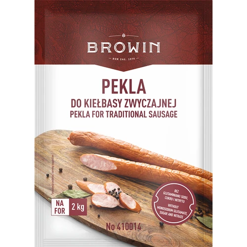 Sal de cura nitritado (Peklosól) para salsicha polaca tradicional (kiełbasa zwyczajna)