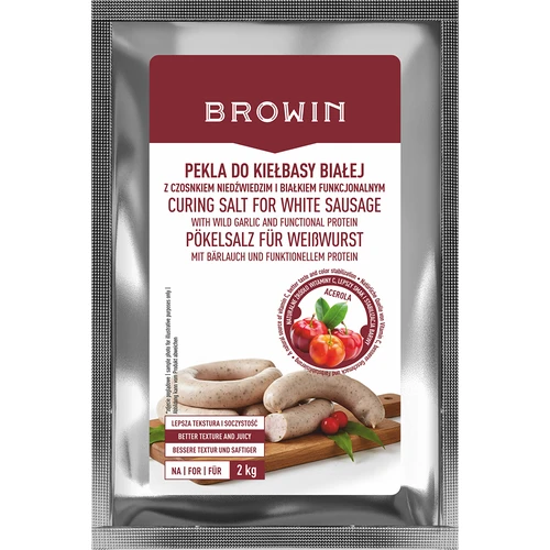 Sal de cura para salsicha branca, com proteína funcional e acerola, 66 g