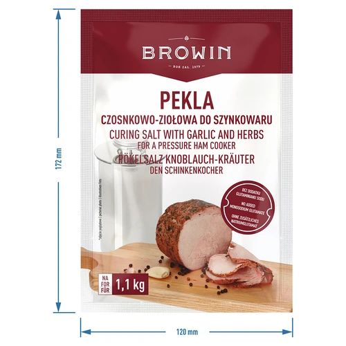 Sal de cura Pekla com alho e ervas para prensa de fiambre, 100 g - 5