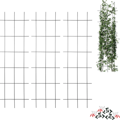 Suporte para plantas - treliça (150 cm x 45 cm) - 3 unidades