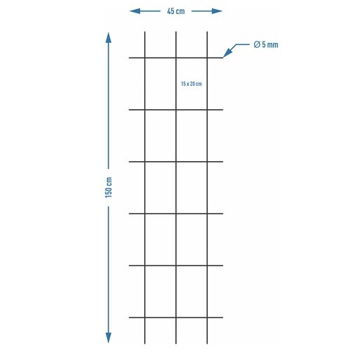 Suporte para plantas – treliça de jardim 150 x 45 cm - 7