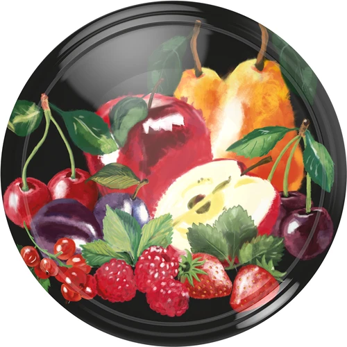 Tampa Ø 66/4 com frutas sobre fundo preto - 10 unidades
