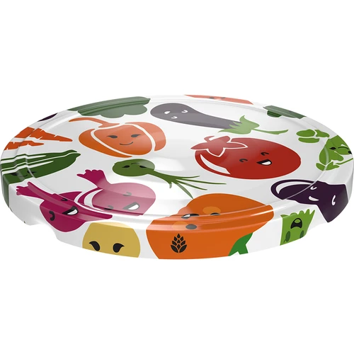 Tampas fi 66/4 com motivos de legumes - 10 un. - 2
