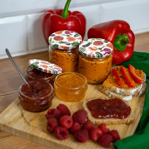 Tampas fi 66/4 com motivos de legumes - 10 un. - 5