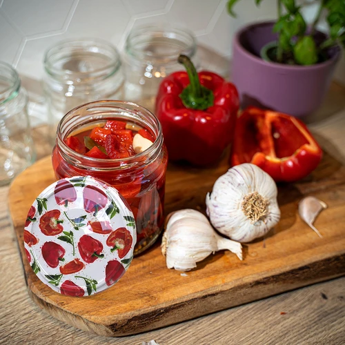 Tampas fi 66/4 com pimentos ilustrados - 10 unidades - 5