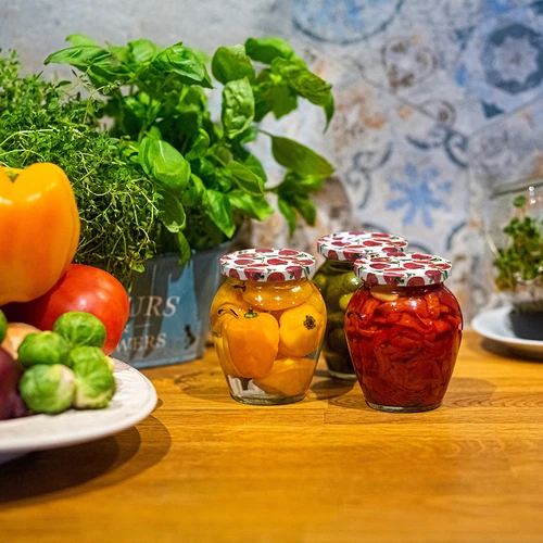 Tampas fi 66/4 com pimentos ilustrados - 10 unidades - 6