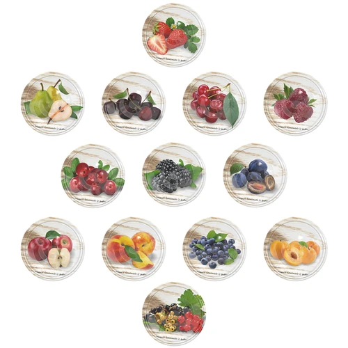 Tampas fi 66 frutas - 10 un.