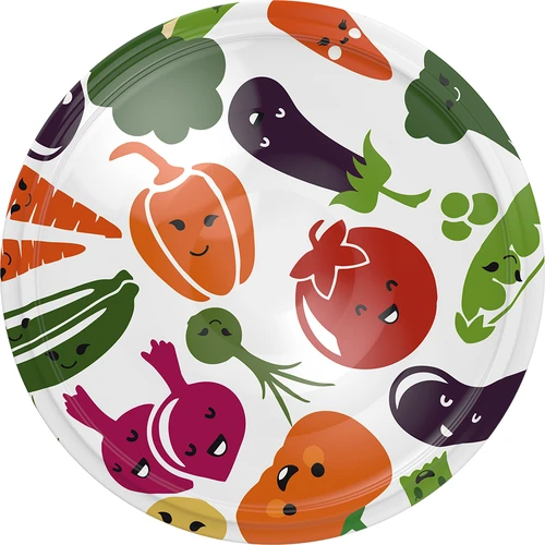 Tampas fi 82/6 com motivos de legumes - 10 unidades