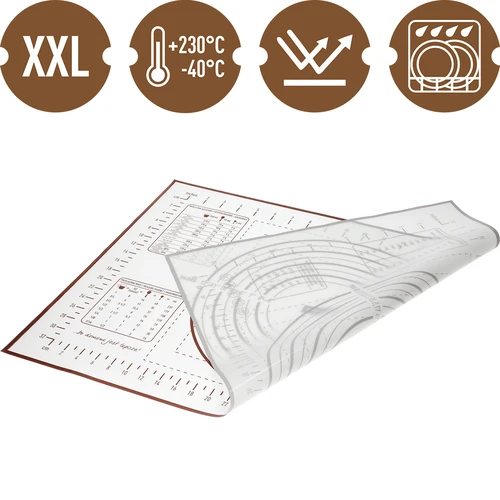 Tapete de silicone – tapete de massa com impressão: moldes e calculadora culinária - 2