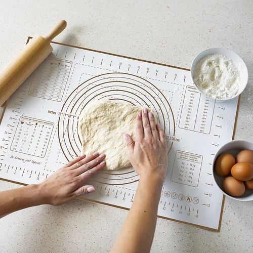 Tapete de silicone – tapete de massa com impressão: moldes e calculadora culinária - 7