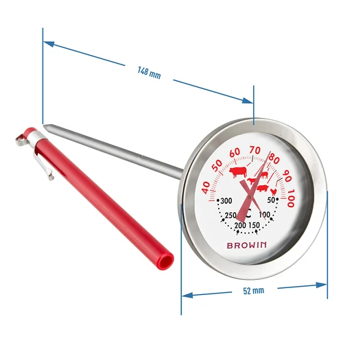 Termómetro com dupla escala (30°C a 100°C) / (50°C a 300°C) 13,0 cm - 3