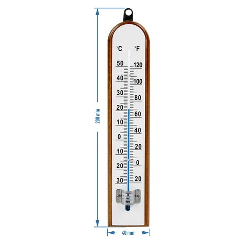 Termómetro de ambiente com escala branca (de -30°C a +50°C) 20 cm - 2