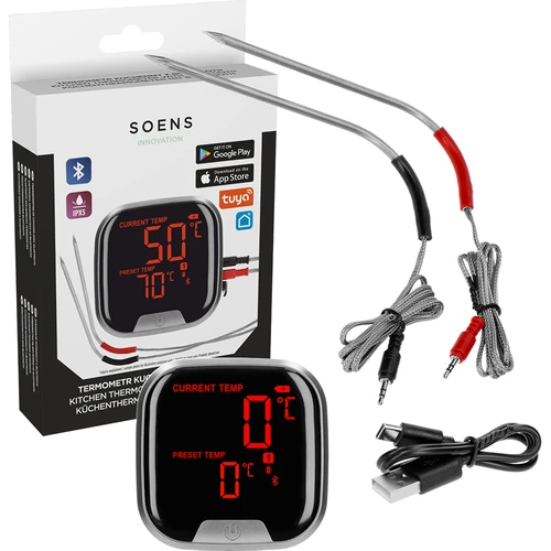 Termómetro de cozinha com Bluetooth, 2 sondas - 2