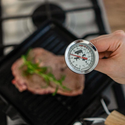 Termómetro de cozinha com mostrador gráfico (0°C a +120°C) 21,0cm - 6