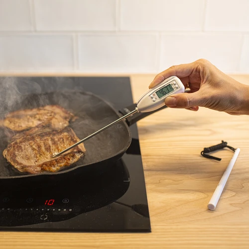 Termómetro de cozinha eletrónico (-50°C a +300°C) com estojo, branco - 4