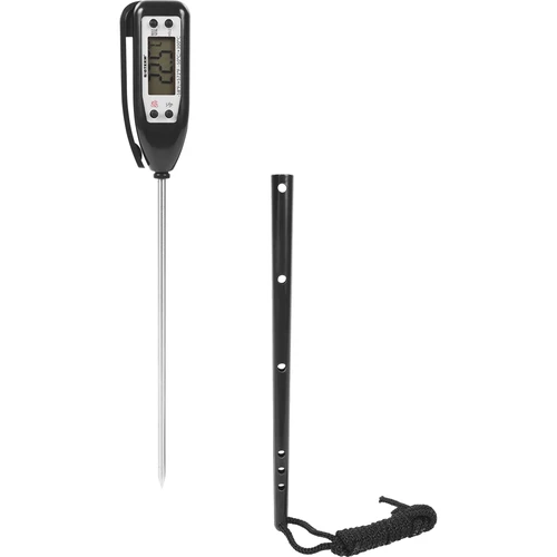 Termómetro de cozinha eletrónico (-50°C a +300°C) com estojo, preto