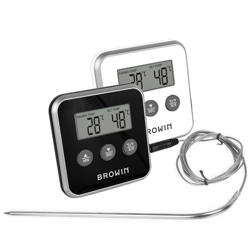 Termómetro de cozinha eletrónico com sonda (0°C a 250°C) sortido