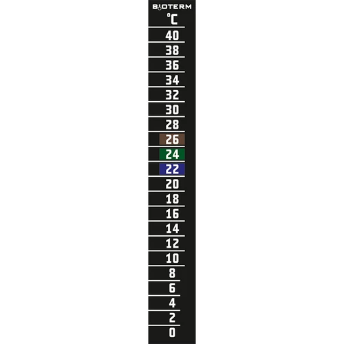 Termómetro de cristais líquidos (0°C a +40°C) 15 cm
