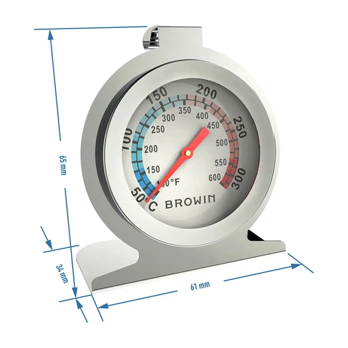 Termómetro de forno (50°C a +300°C) Ø6,1 cm - 3