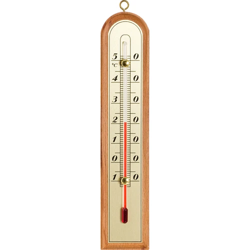 Termómetro de interior com escala dourada (-10°C a +50°C) 22 cm, sortido