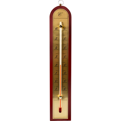 Termómetro de interior com escala dourada (-10°C a +60°C) 28 cm, sortido - 2
