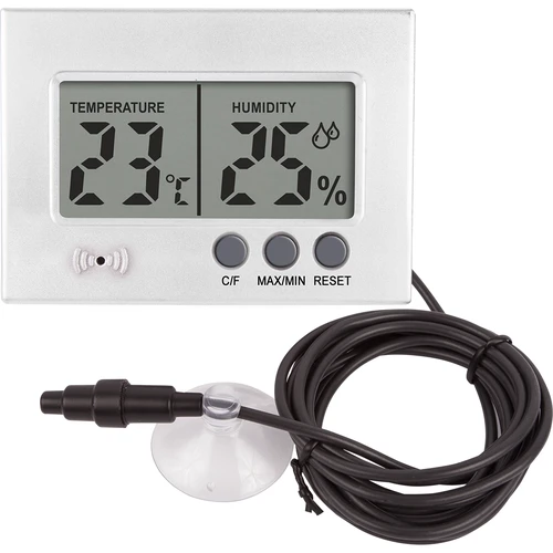 Termómetro e higrómetro eletrónicos para terrário (0°C a +50°C) 5 cm