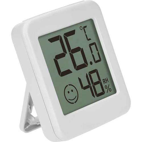 Termómetro eletrónico com indicador de conforto, branco