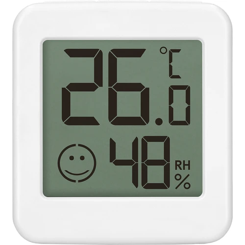 Termómetro eletrónico com indicador de conforto, branco - 2