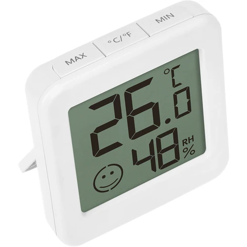 Termómetro eletrónico com indicador de conforto, branco - 4