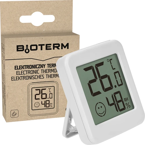Termómetro eletrónico com indicador de conforto, branco - 7