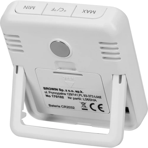 Termómetro eletrónico com indicador de conforto, branco - 5