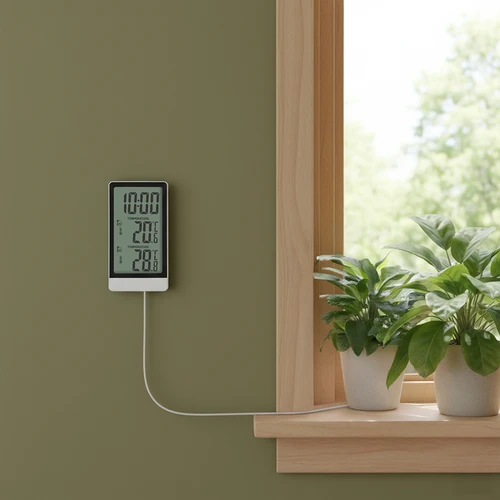 Termómetro eletrónico da marca Soens – com sonda, branco - 8